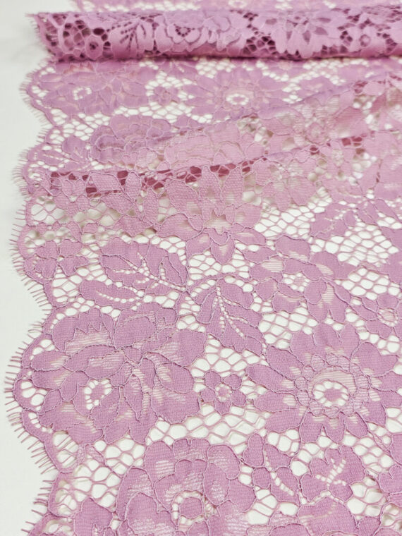 Light purple alencon lace